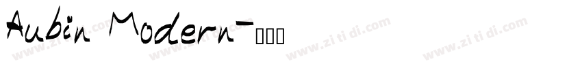 Aubin Modern字体转换